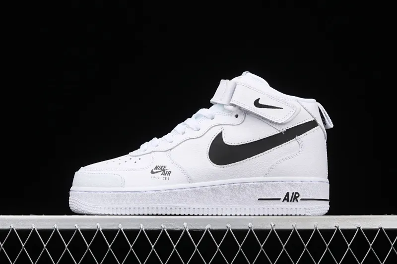 All categories Nk Air Force 1 Air Force series Nk Air Force 1 Mid Air Force mid-top Nk Air Force 1 Mid "Premium" black and white colorful color Air Force One Chinese casual sneakers CV3039-108